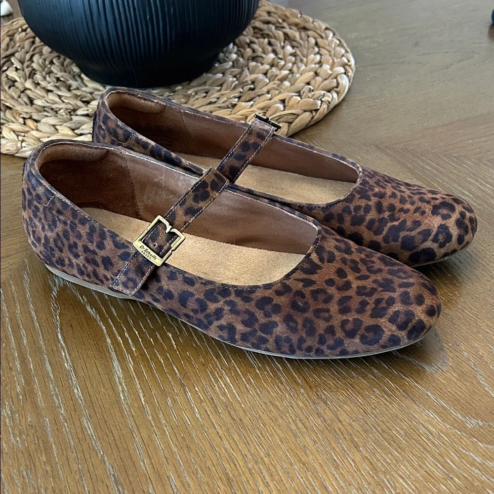 Dr. Scholls women Leopard Print Mary Jane Flats - Brown - Picture 2 of 6
